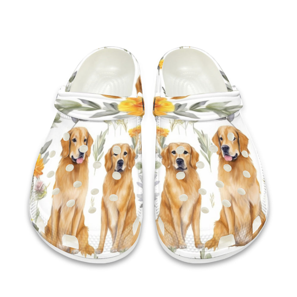 AnimalLover™ Outdoors Golden Retriever Labrador Dog Slippers Clogs *better than CROCS brand