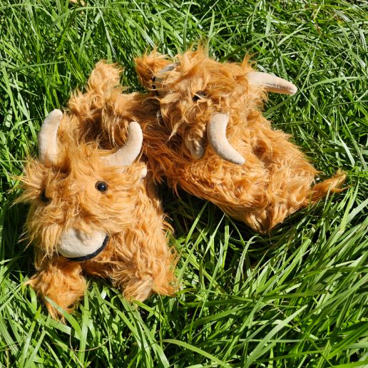CowLover™ Highland Cow Plush Slippers Ginger